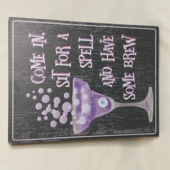 👻 Halloween Drink Spell Block Sign - Picture 1 of 5